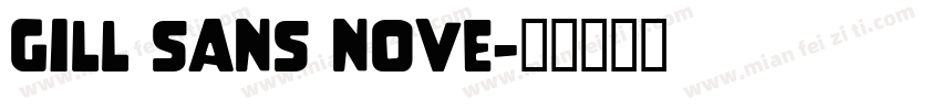 gill sans nove字体转换